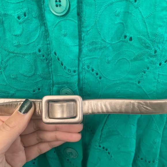 London Times Green Retro Dress - Picture 3 of 5